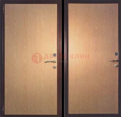 Коричневая металлическая дверь с ламинатом ДЛ-17 в Иваново