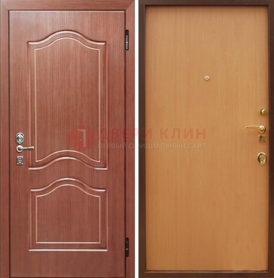 Входная дверь отделанная МДФ и ламинатом внутри ДМ-159 в Иваново