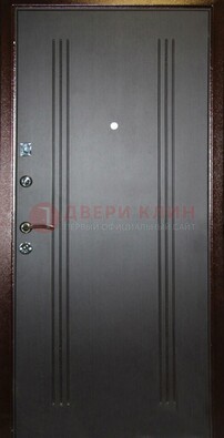 Черная железная дверь с МДФ ДМ-180 в Иваново