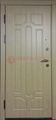 Светлая железная дверь с МДФ ДМ-21 в дом в Иваново