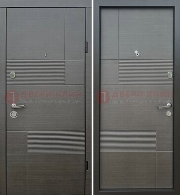 Темная входная дверь с МДФ Темный орех ДМ-225 в Иваново