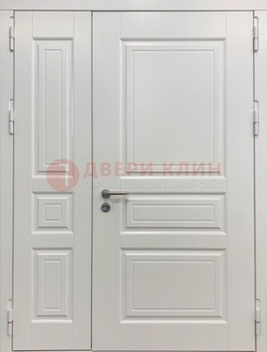 Полуторная светлая металлическая дверь с МДФ ДМ-336 в Иваново