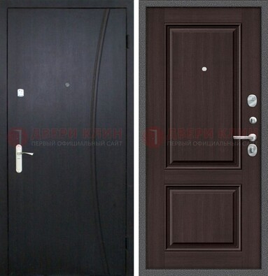 Темная стальная дверь с МДФ панелями ДМ-362 в Иваново
