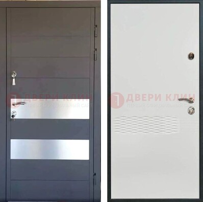 Металлическая дверь МДФ темная и светлая ДМ-420 в Иваново