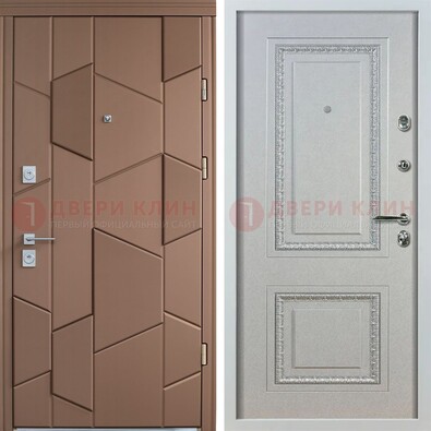 Квартирная стальная дверь с разными панелями МДФ ДМ-496 в Иваново