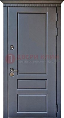 Тёмная входная дверь для коттеджа с МДФ ДМ-528 в Иваново