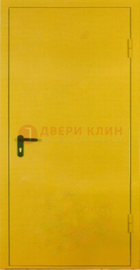 Желтая железная дверь с нитроэмалью ДН-5 в Иваново