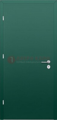 Зеленая стальная дверь с нитроэмалью ДН-6 в Иваново