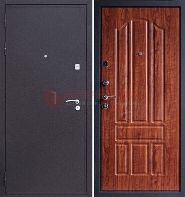 Темная стальная дверь с порошковым напылением ДП-188 в Волжском