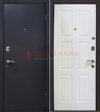 Черная металлическая дверь с порошковым покрытием ДП-193 в Иваново