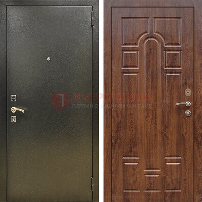 Металлическая дверь Темное серебро с порошковым покрытием и МДФ ДП-271 в Иваново