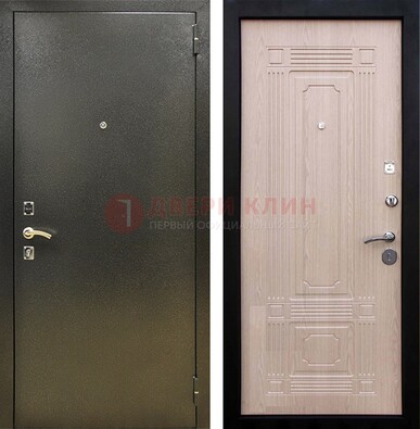 Входная темно-серая дверь с порошковым напылением и МДФ ДП-273 в Иваново