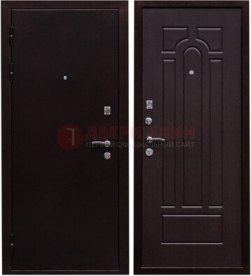 Черная стальная дверь с порошковым покрытием ДП-35 в Сочи
