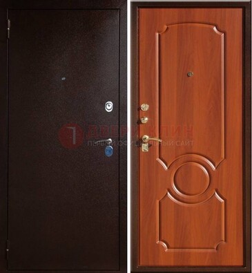 Темная железная дверь с порошковым напылением ДП-46 в Иваново