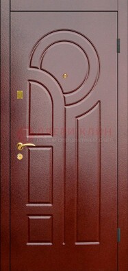 Красная металлическая дверь с порошковым окрасом ДП-57 в Иваново