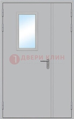 Белая входная противопожарная дверь со стеклянной вставкой ДПП-10 в Иваново