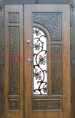 Морозостойкая металлическая парадная дверь ДПР-12 в Иваново