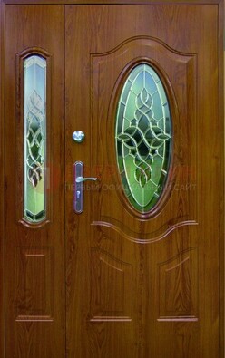 Парадная дверь со стеклянными вставками ДПР-73 для дома в Иваново