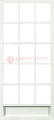 Железная решетчатая дверь в белом цвете ДР-10 в Иваново