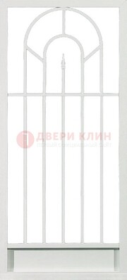 Стальная решетчатая дверь в белом цвете с пикой ДР-11 в Иваново