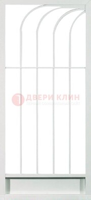 Белая металлическая решетчатая дверь ДР-17 в Иваново