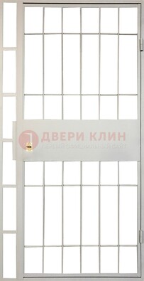 Железная решетчатая дверь в белом цвете ДР-19 в Иваново