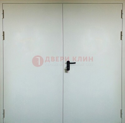 Белая металлическая техническая дверь ДТ-8 в Иваново
