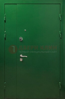 Зеленая распашная тамбурная дверь Порошок ДТМ-47 в Иваново