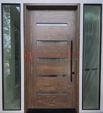 Железная дверь с виноритом и фрамугами ДВТ-189 в Иваново