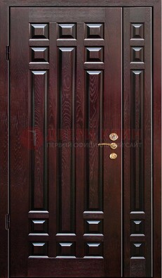 Коричневая металлическая дверь с виноритом ДВТ-20 в Иваново