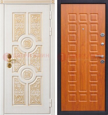 Белая железная дверь с виноритом ДВТ-230 в Иваново