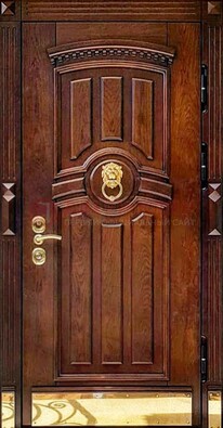 Входная дверь с виноритом в коричневом цвете ДВТ-236 в Иваново