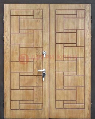 Светло-коричневая стальная дверь с виноритом ДВТ-245 в Иваново