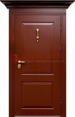 Красная железная дверь винорит для частного дома ДВТ-251 в Иваново