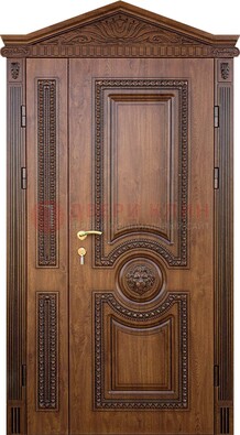 Узорная стальная дверь с виноритом для дома ДВТ-260 в Иваново