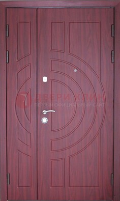 Красная железная дверь с виноритом ДВТ-3 в Иваново