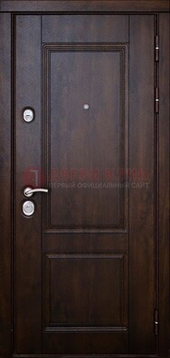 Темная железная дверь с виноритом ДВТ-4 в Иваново